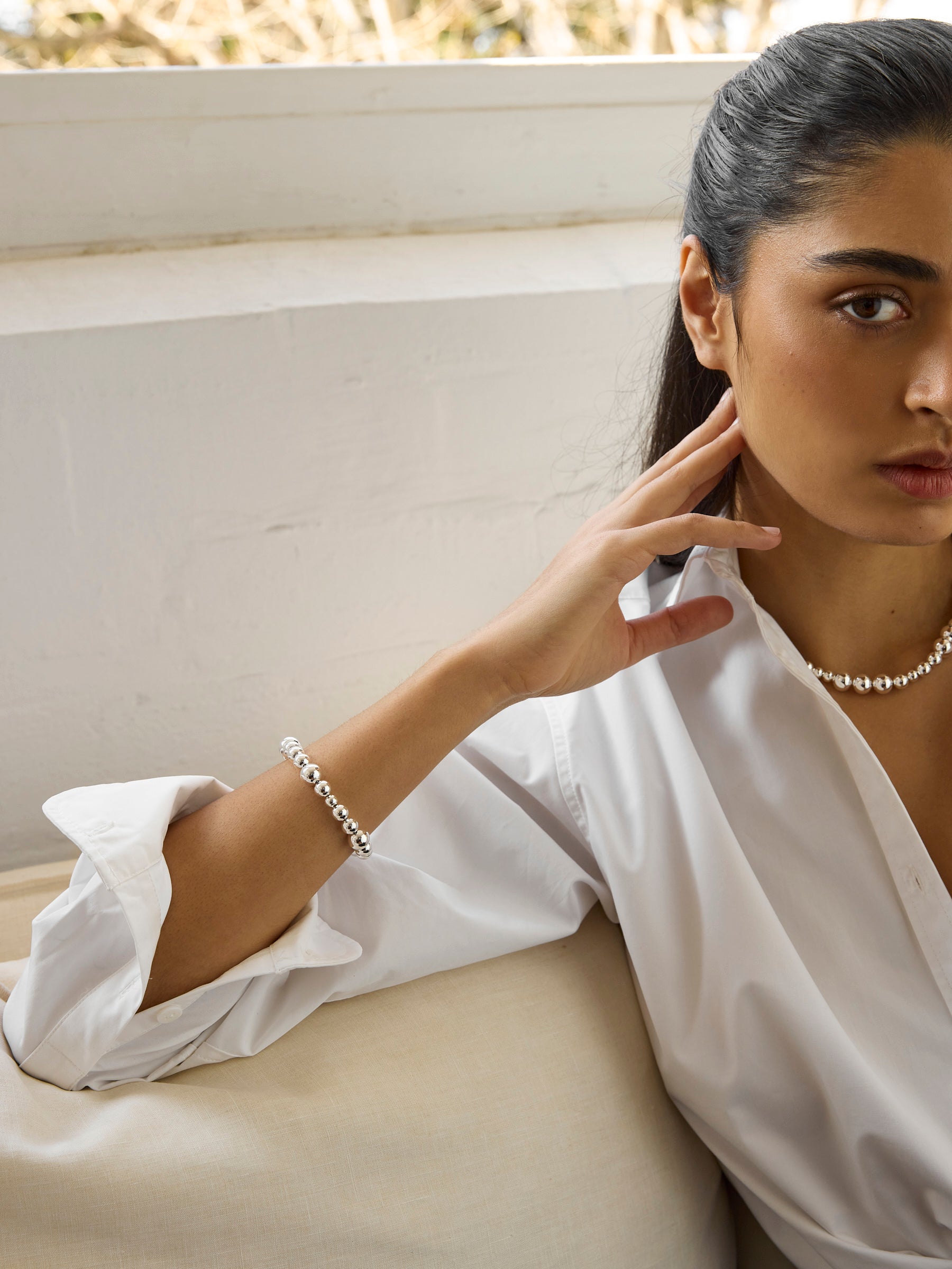 LIÉ STUDIO | The Elly Bracelet in Silver | The UNDONE