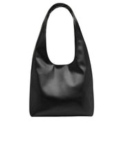 Rylan Louie Black Alt-Leather Hobo Tote in Black | TheUNDONE