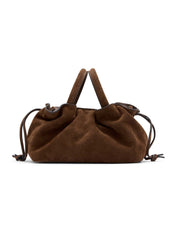 Rylan | Mila Mini Tote in Brown Suede | The UNDONE