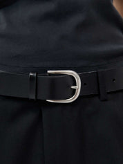 St. Agni | Classic Buckle Belt in Black | The UNDONE