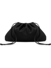 The Everyday Pouch Bag in Black Wool | The UNDONE