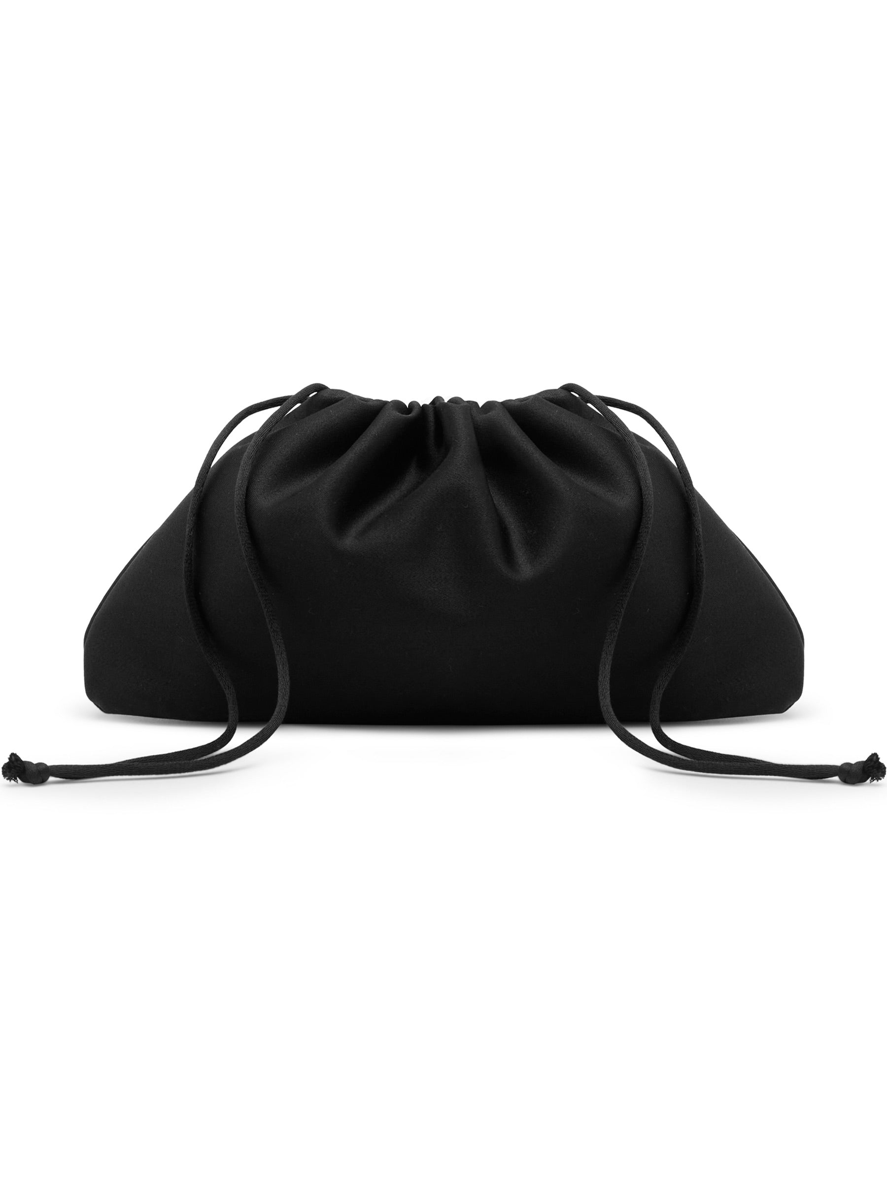The Everyday Pouch Bag in Black Wool | The UNDONE