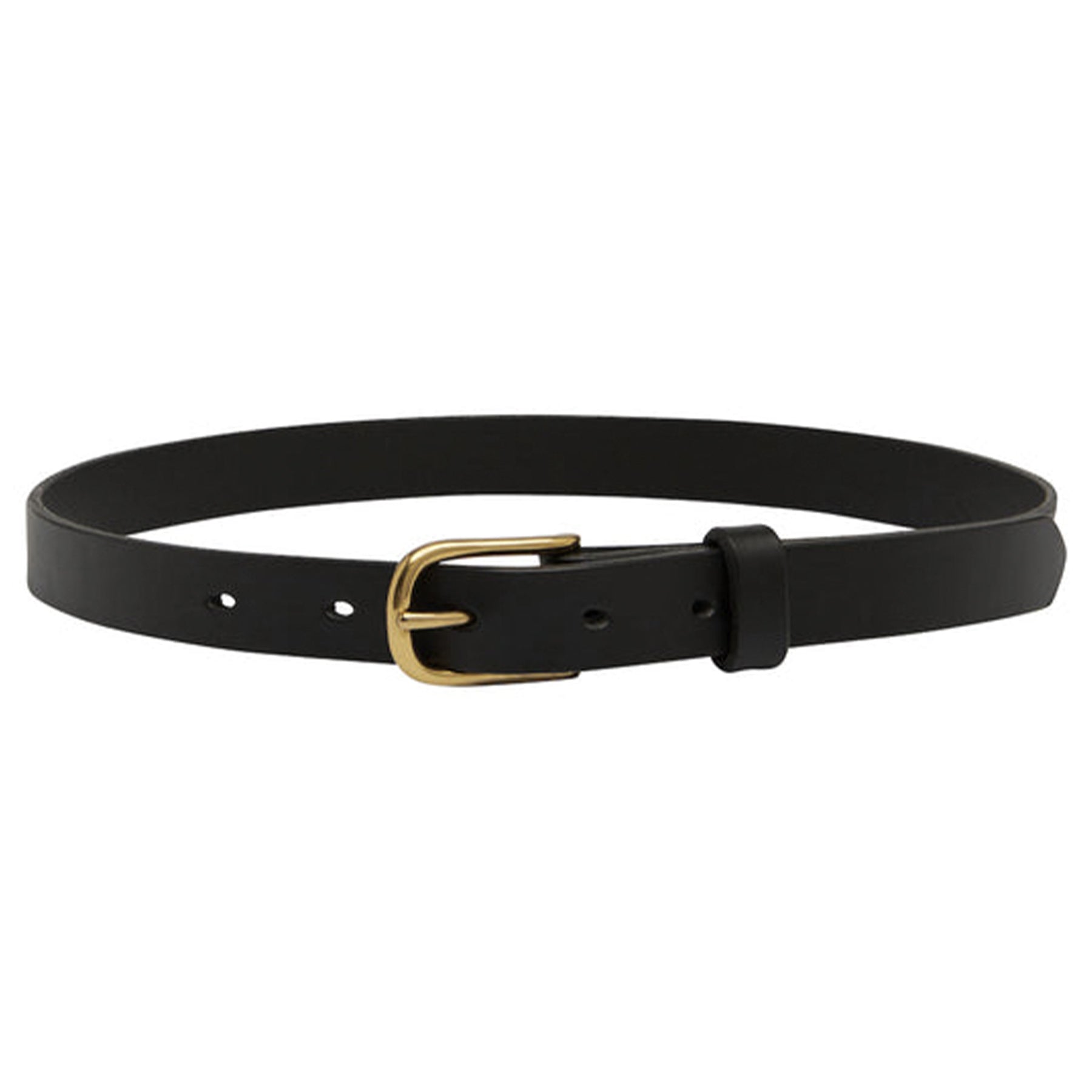 SAINT | Classic Leather Belt in Black Leather | The UNDONE