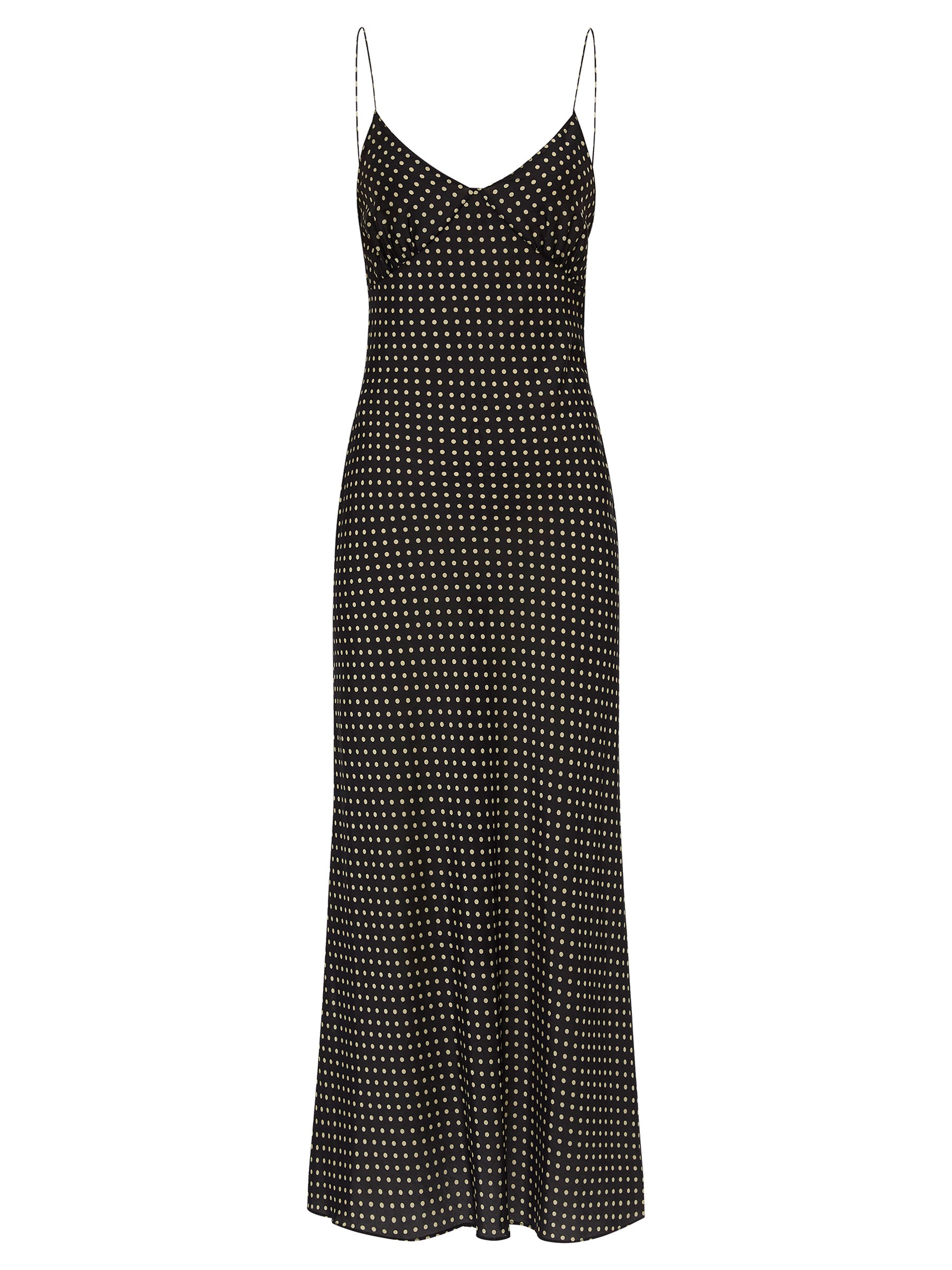 Matteau Low Back Slip Dress in Polka Dot The UNDONE