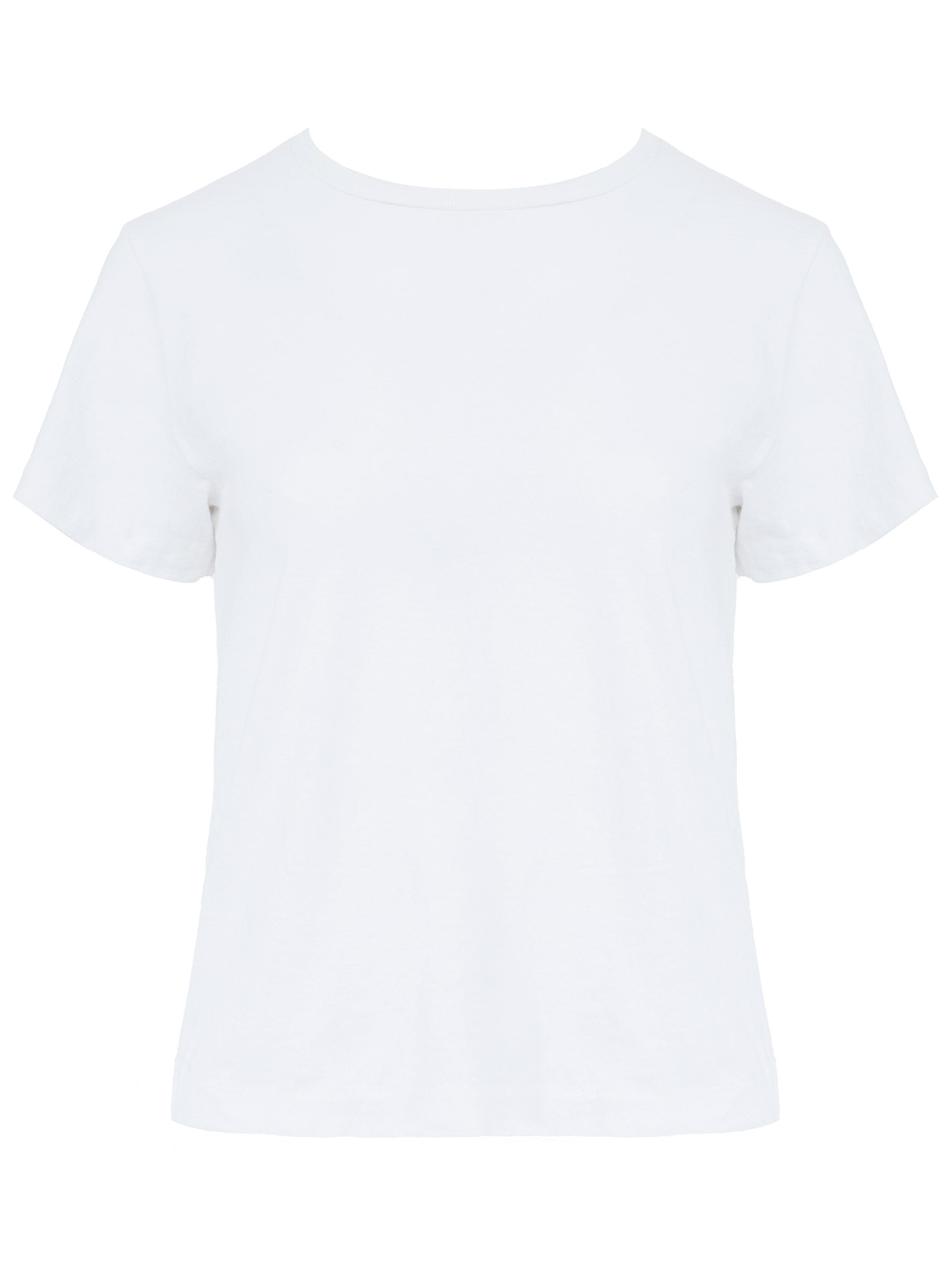 Re/Done Tiny Tee Together in Vintage White main image 1