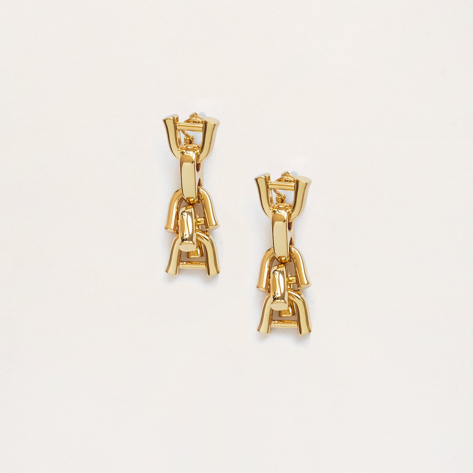 Rylan | Link Statement Earrings in Gold | The UNDONE