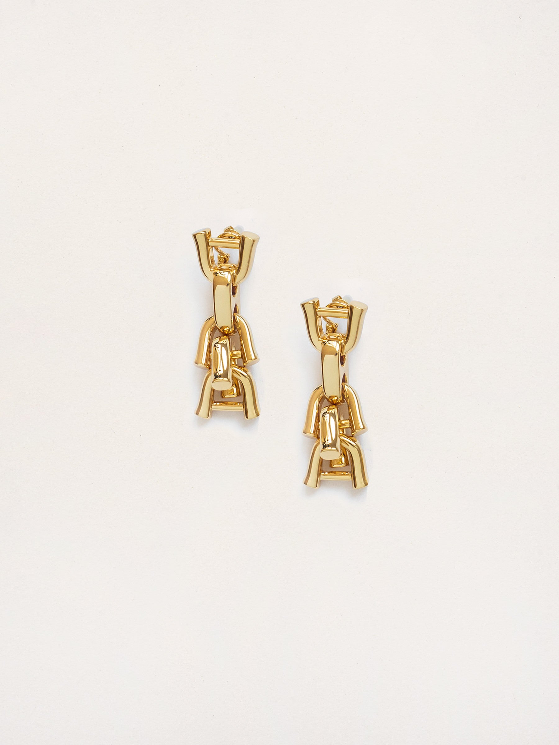 Rylan | Link Statement Earrings in Gold | The UNDONE