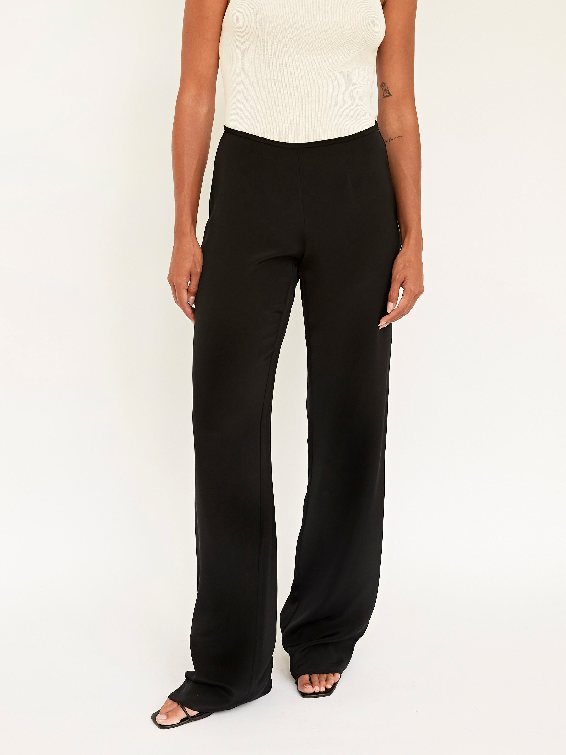 BEARE PARK | Silk Crepe Relaxed Pant | The UNDONE