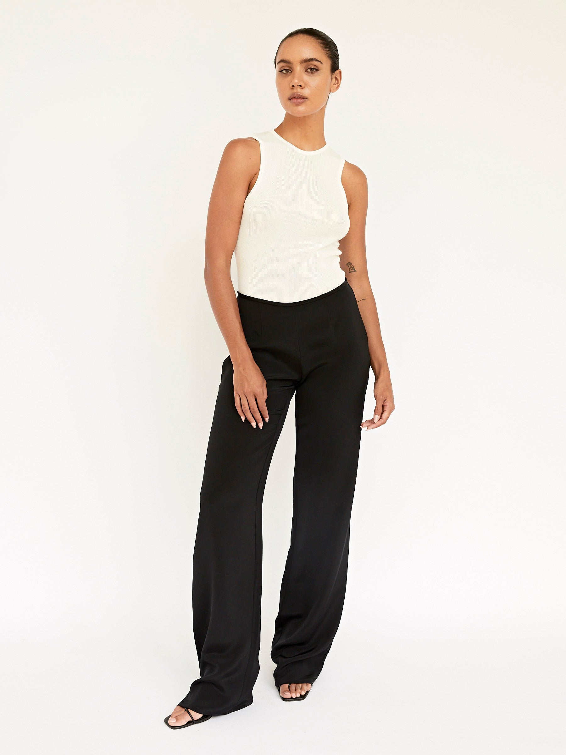 BEARE PARK | Silk Crepe Relaxed Pant | The UNDONE