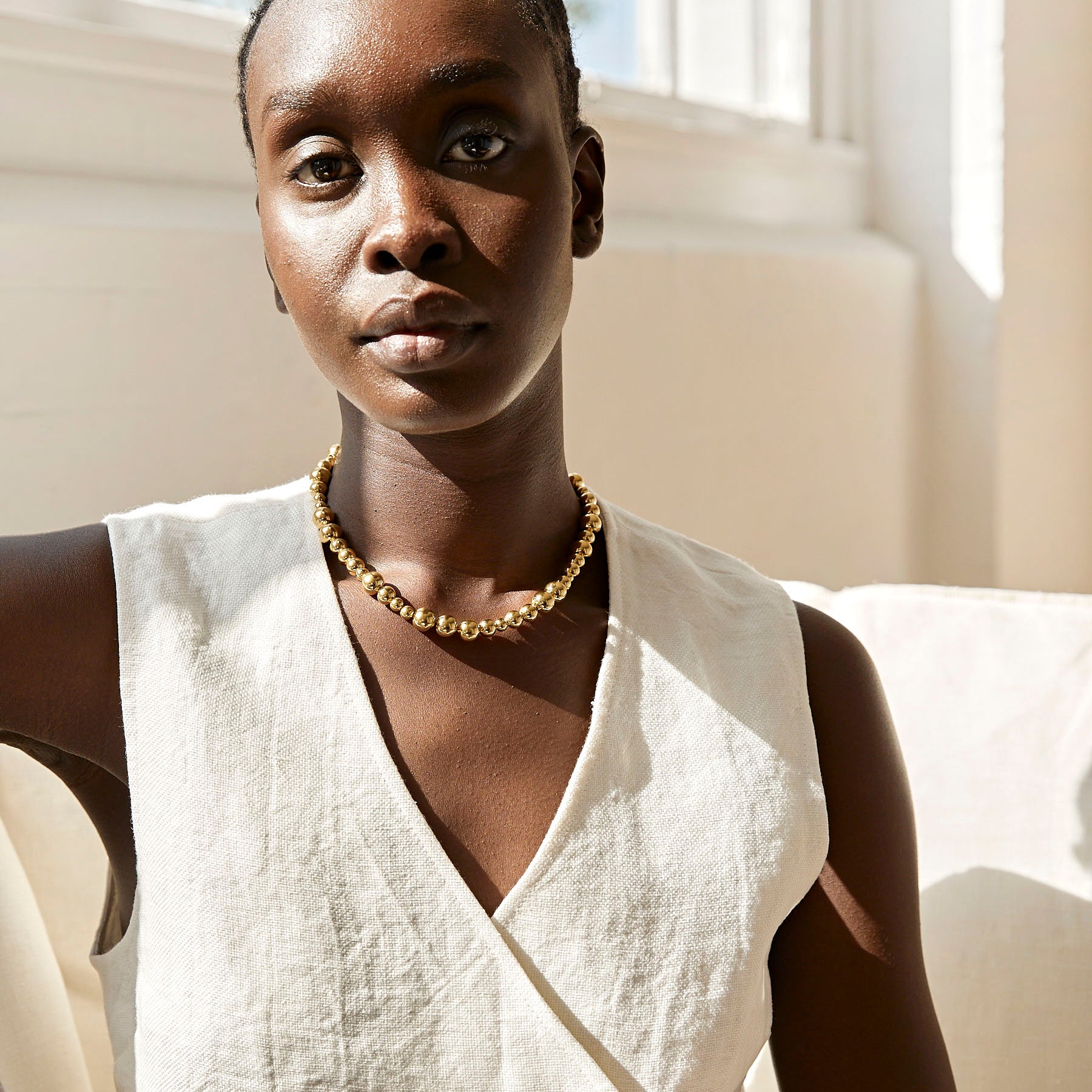LIÉ STUDIO | The Elly Necklace in Gold | The UNDONE