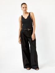 SAINT | Classic Leather Belt in Black Leather | The UNDONE