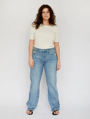 RE/DONE | 90s High Rise Loose in Worn Blue | The UNDONE