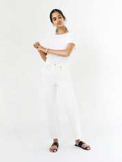 RE/DONE | Classic Tee in Vintage White | The UNDONE