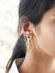 Rylan | Link Statement Earrings in Gold | The UNDONE