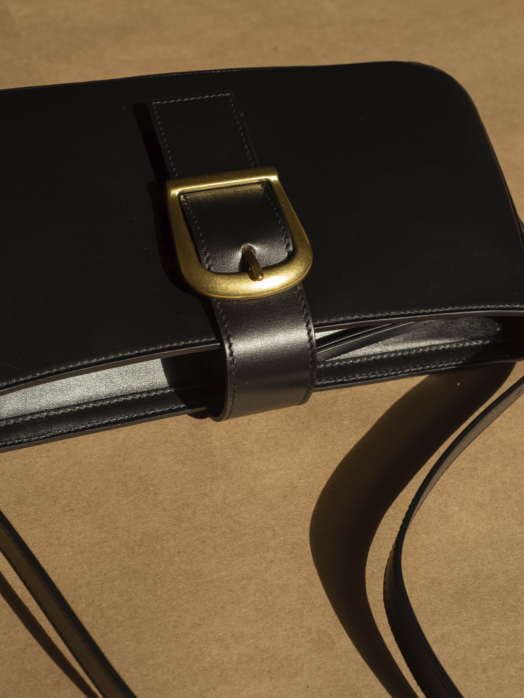Rylan | Black Soft Baguette Bag | The UNDONE