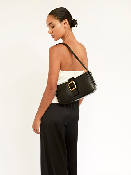 Buckle baguette bag sales