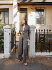 Harris Tapper | Tuxedo Coat in Cedar | The UNDONE