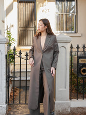Harris Tapper | Tuxedo Coat in Cedar | The UNDONE