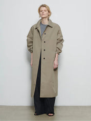 440ME Cotton Silk Trench