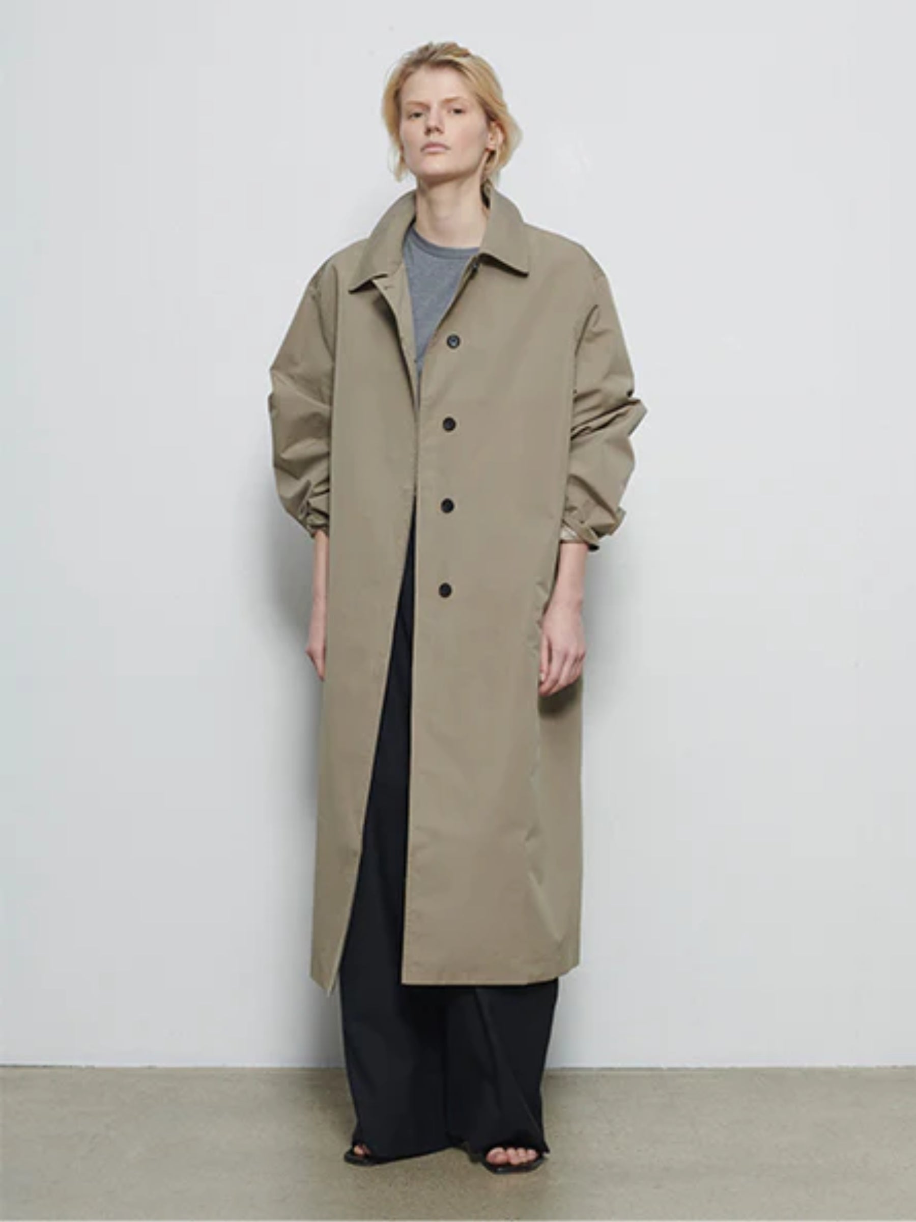 440ME Cotton Silk Trench