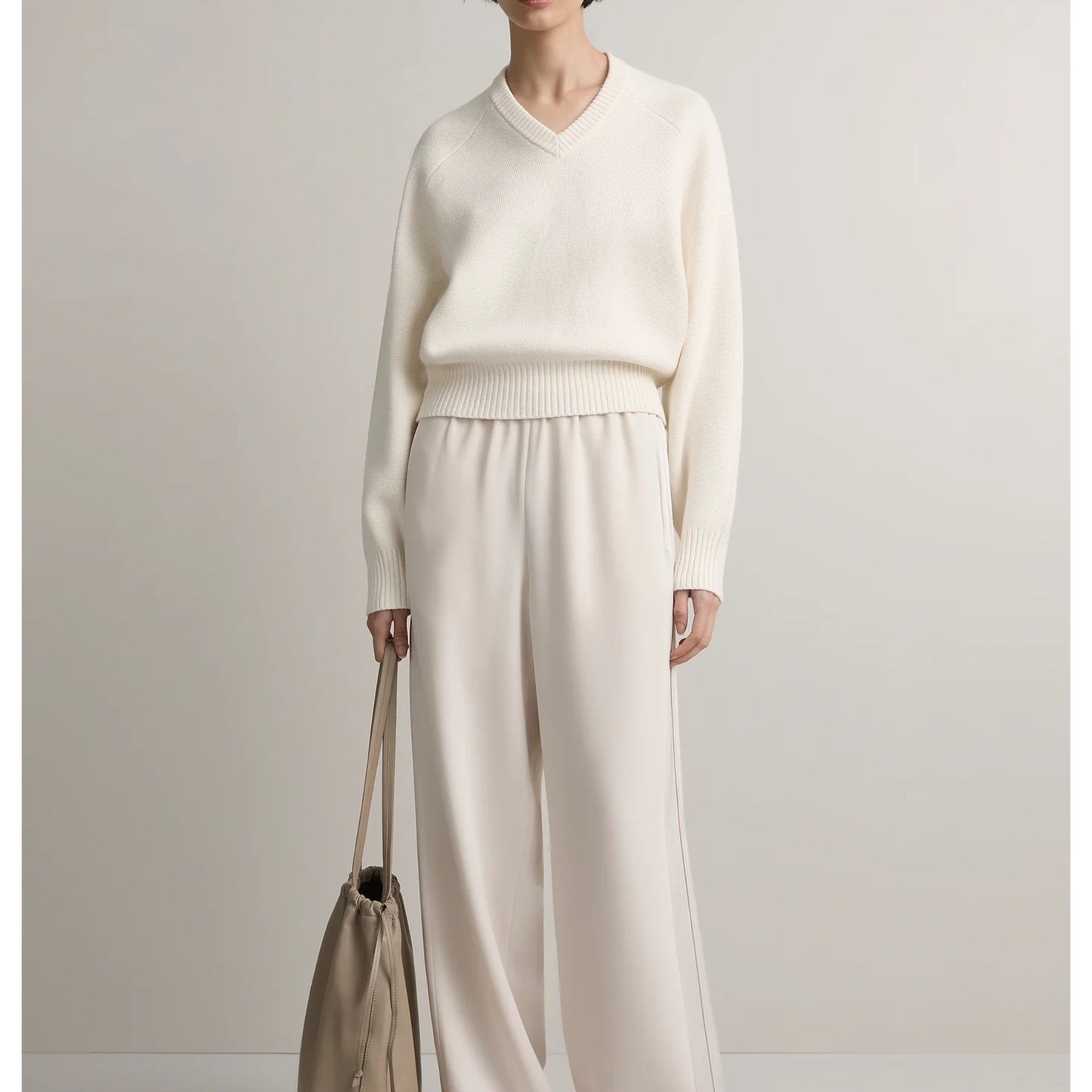 A.Emery | The Diot Knit in Oyster White