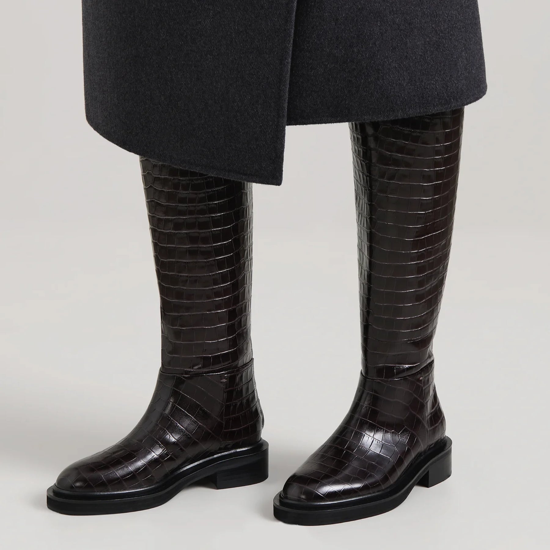 A.Emery | The Jude Knee High Boot in Black