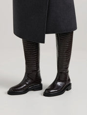 A.Emery | The Jude Knee High Boot in Black