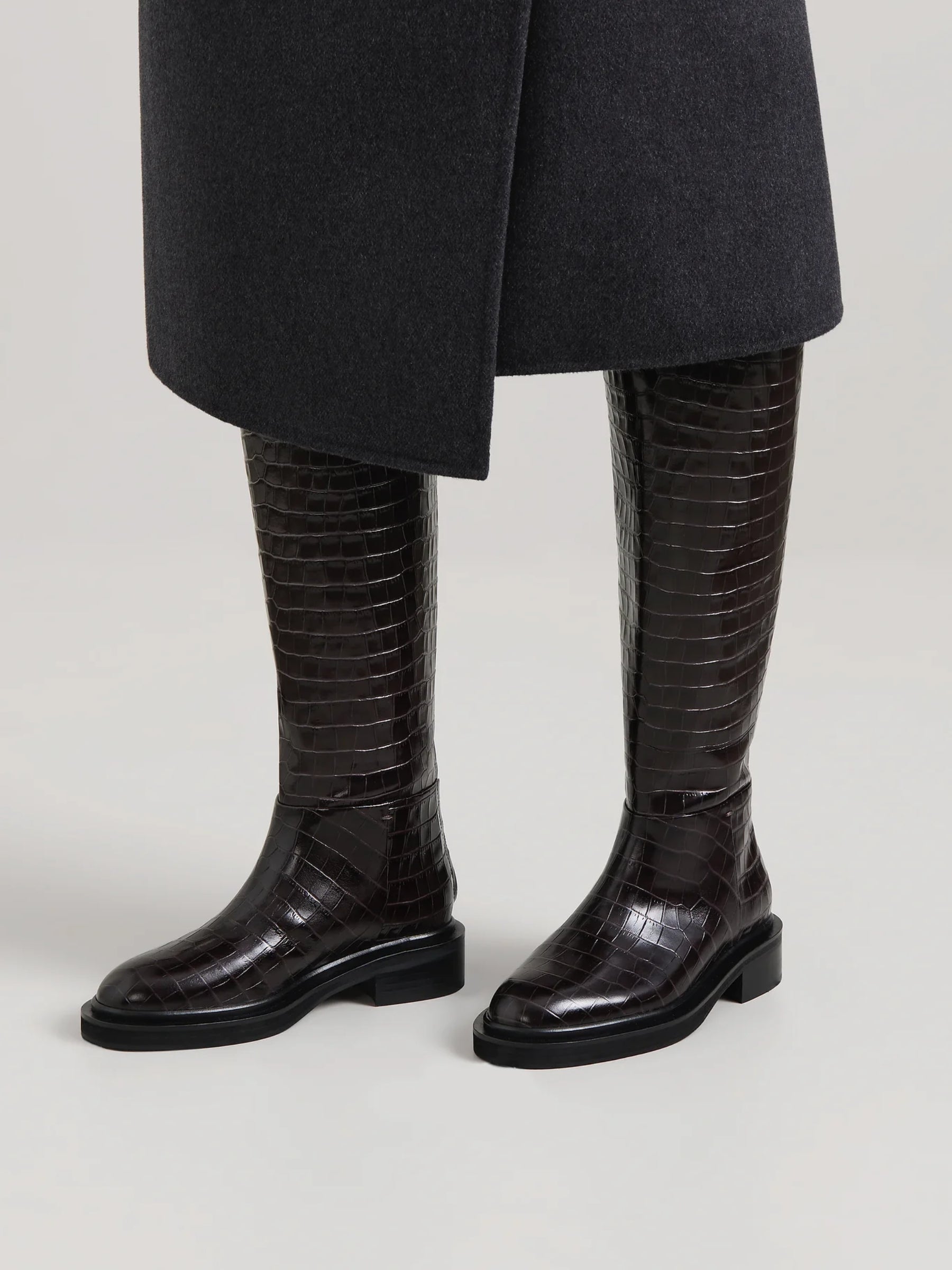 A.Emery | The Jude Knee High Boot in Black