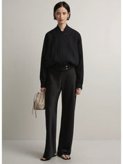 A.Emery | Myrna Bias Pant in Black | The UNDONE