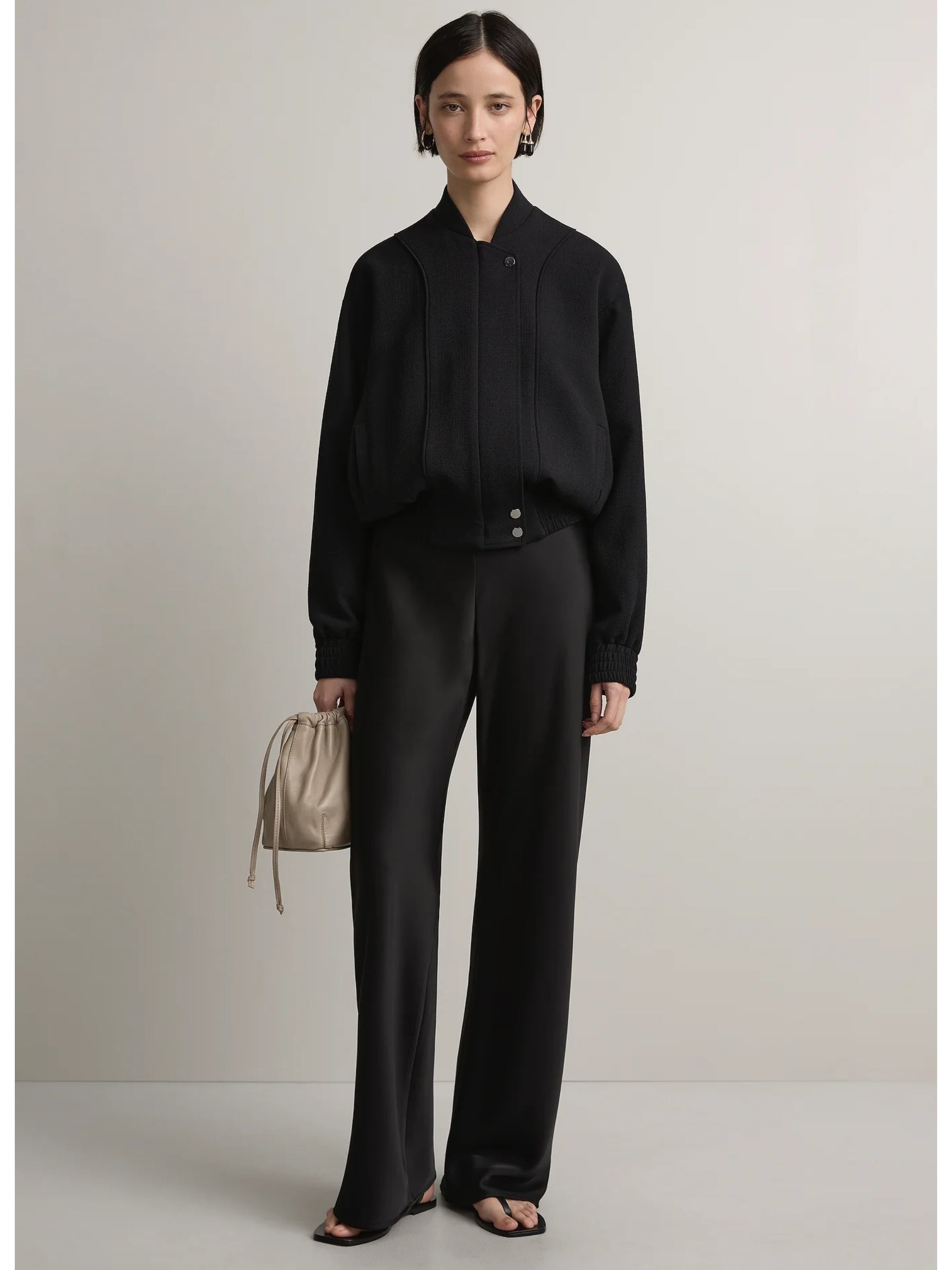 A.Emery | Myrna Bias Pant in Black | The UNDONE