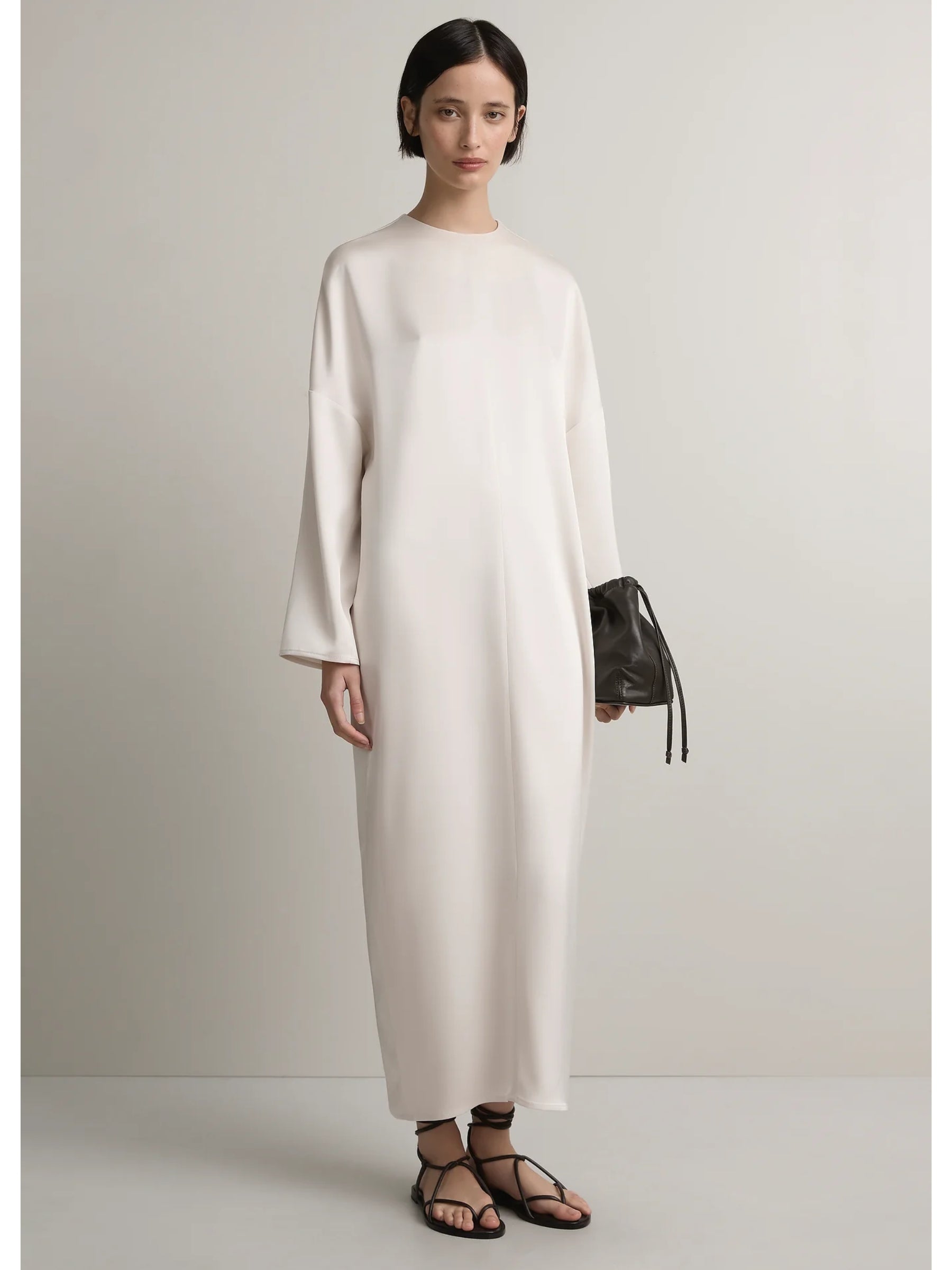 A.Emery | The Sisco Dress in White Oyster