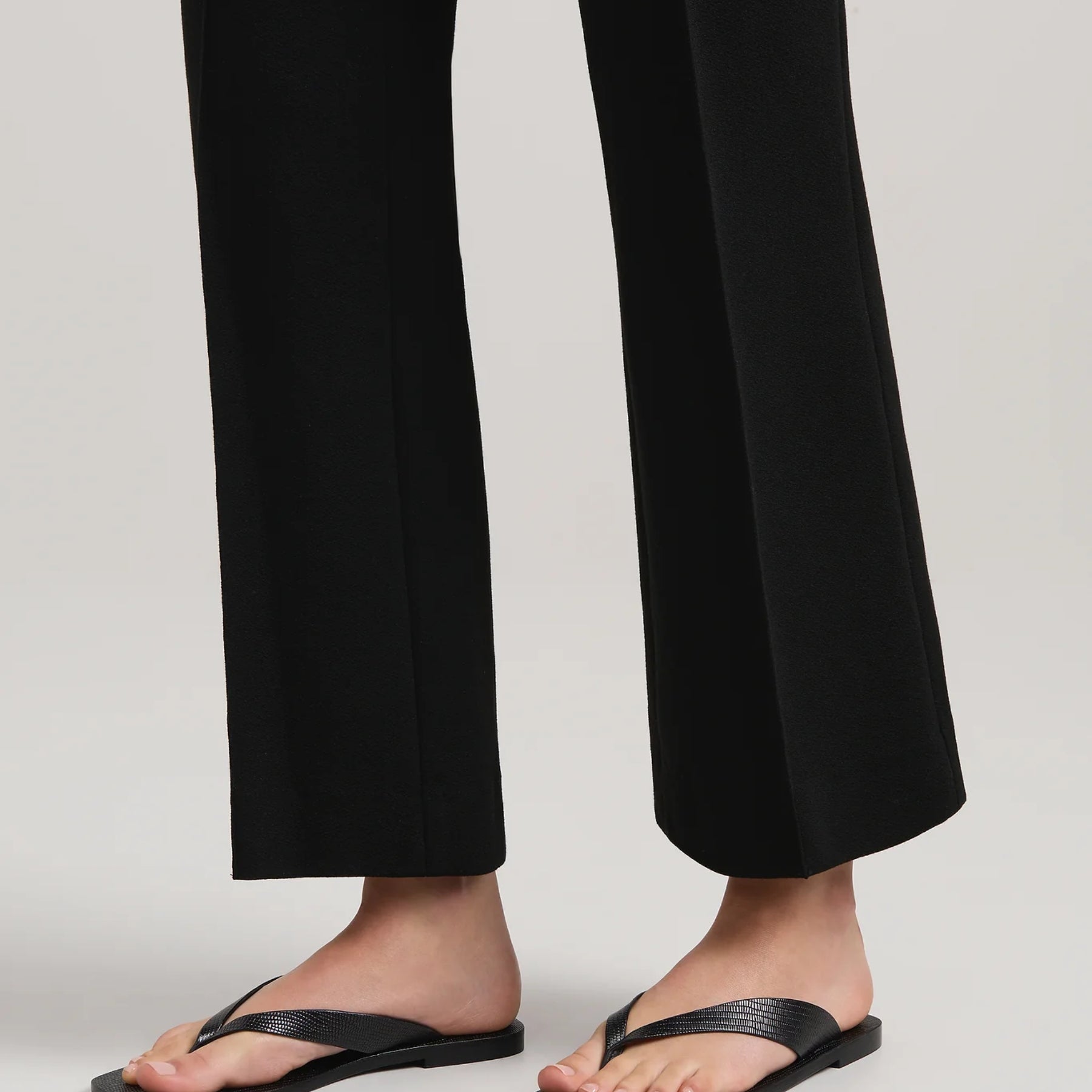 A.Emery Kinto Sandal in Black Embossed Lizard 