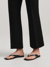 A.Emery Kinto Sandal in Black Embossed Lizard 
