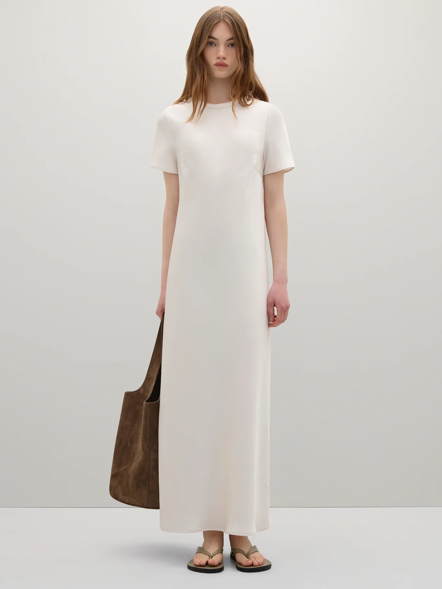 A.Emery | The Moore Dress in Oyster