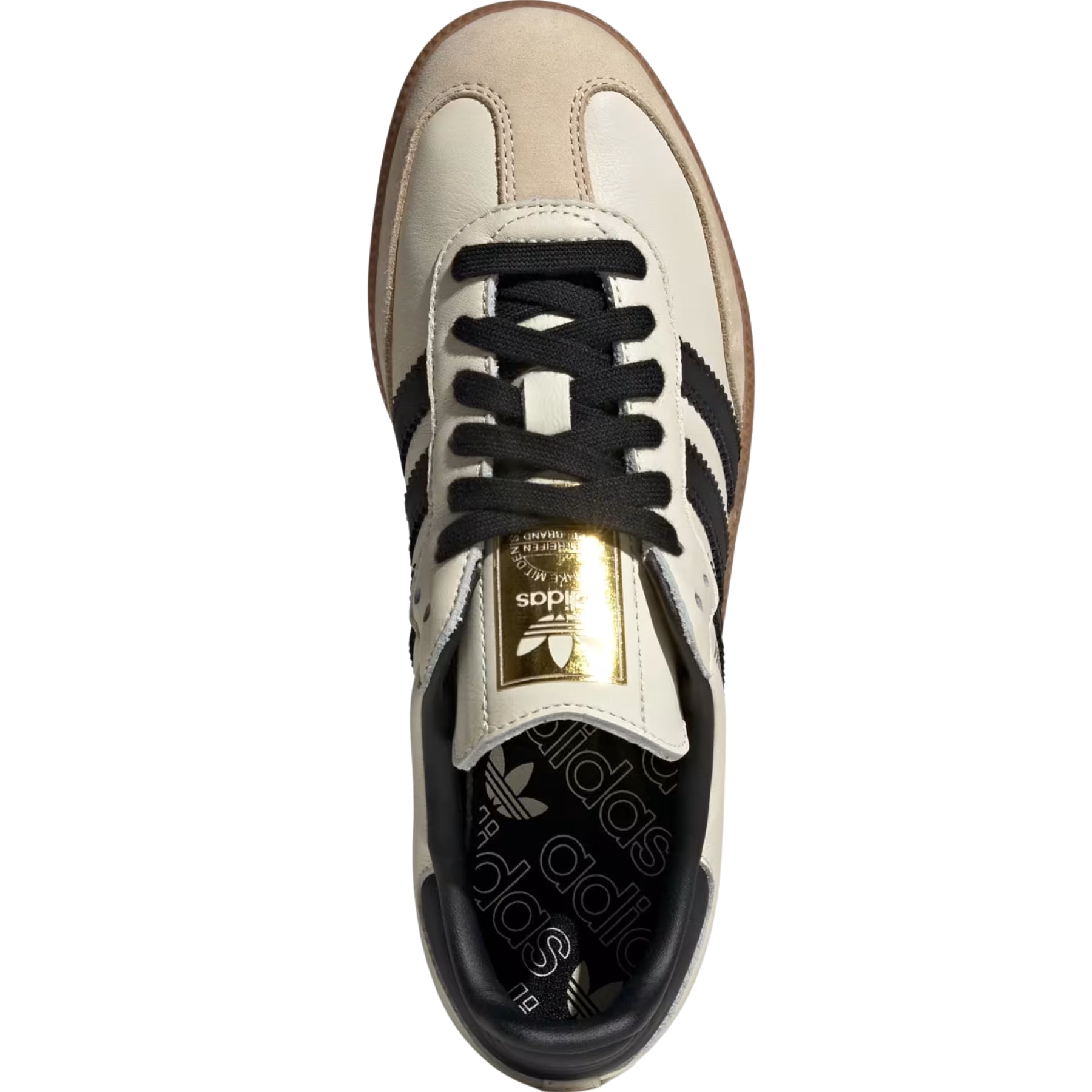 Adidas | Samba OG Shoes in Cream White, Core Black, Sand Strata | The UNDONE