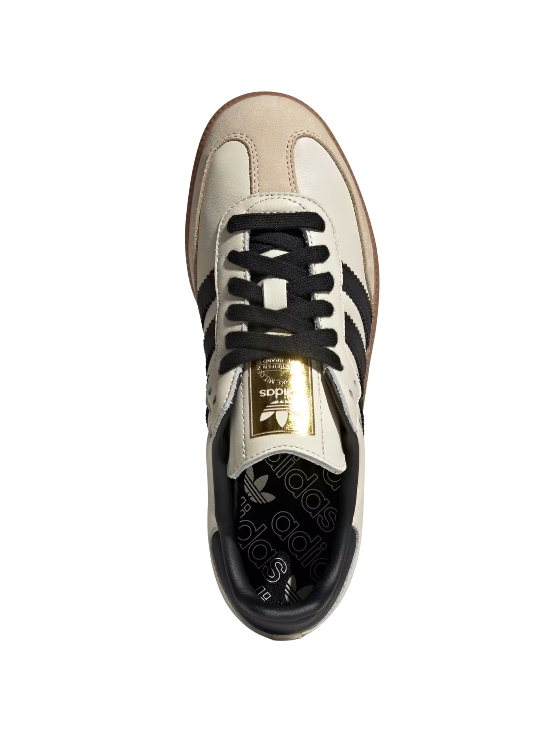 Adidas | Samba OG Shoes in Cream White, Core Black, Sand Strata | The UNDONE