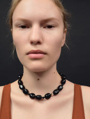 Agmes Dara Necklace in Black Onyx