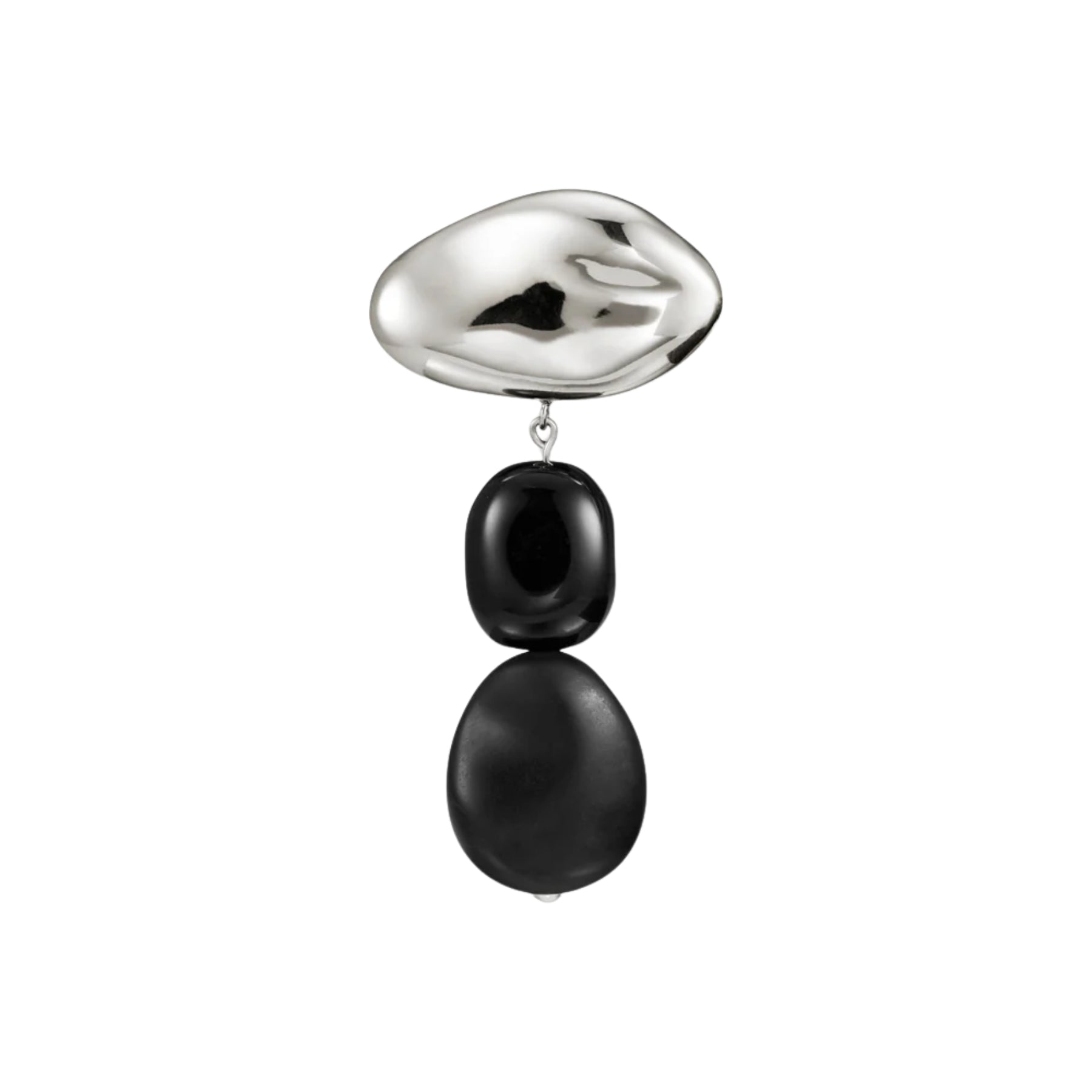 Agmes Tess Brooch in Black Onyx