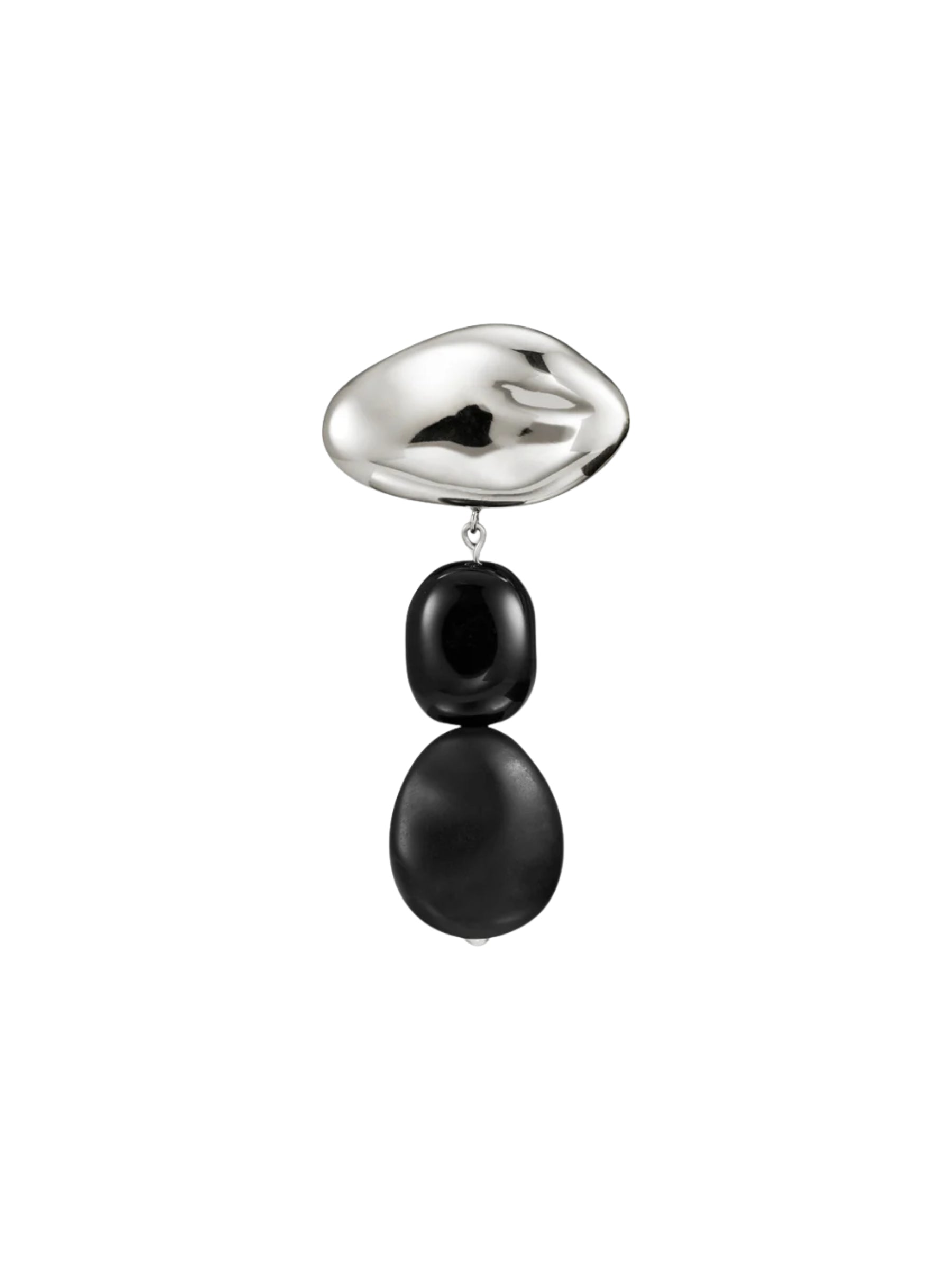 Agmes Tess Brooch in Black Onyx