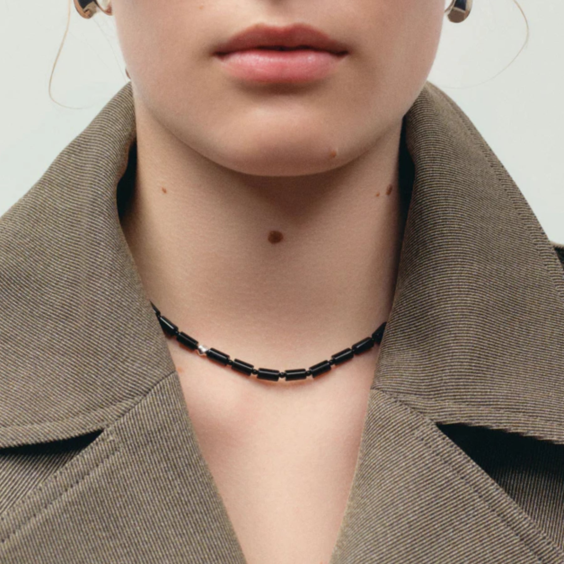 Agmes Selma Pendant in Black Onyx