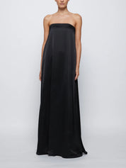 Anna Quan Strapless Delfina Dress in Black Ink