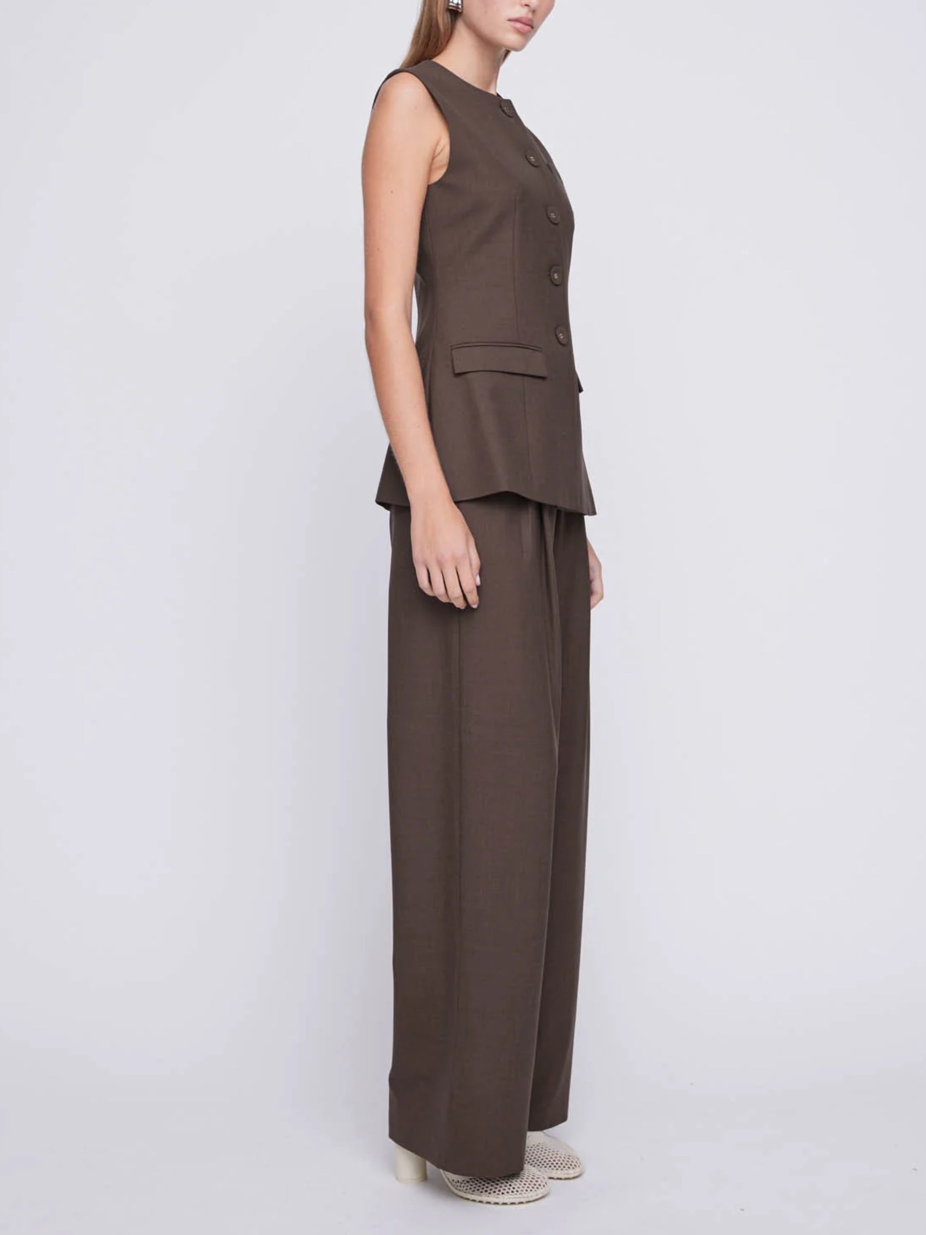 Anna Quan Chocolate Brown Nico Pant