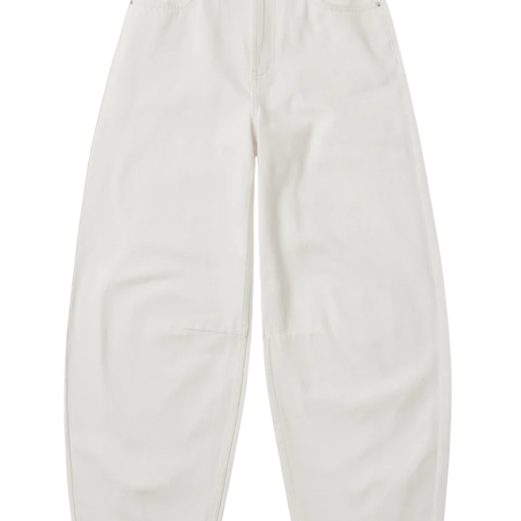 Assembly Label High Rise Barrel Jean in White