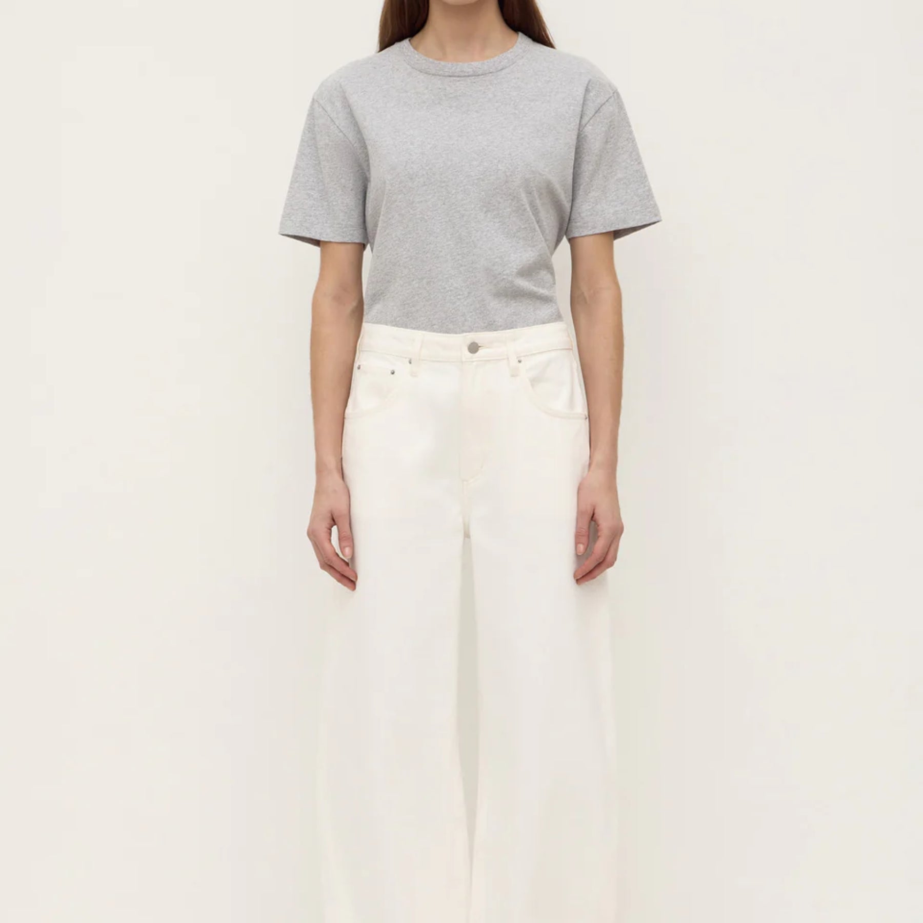 Assembly Label Low Curve Mid Rise Jean in White