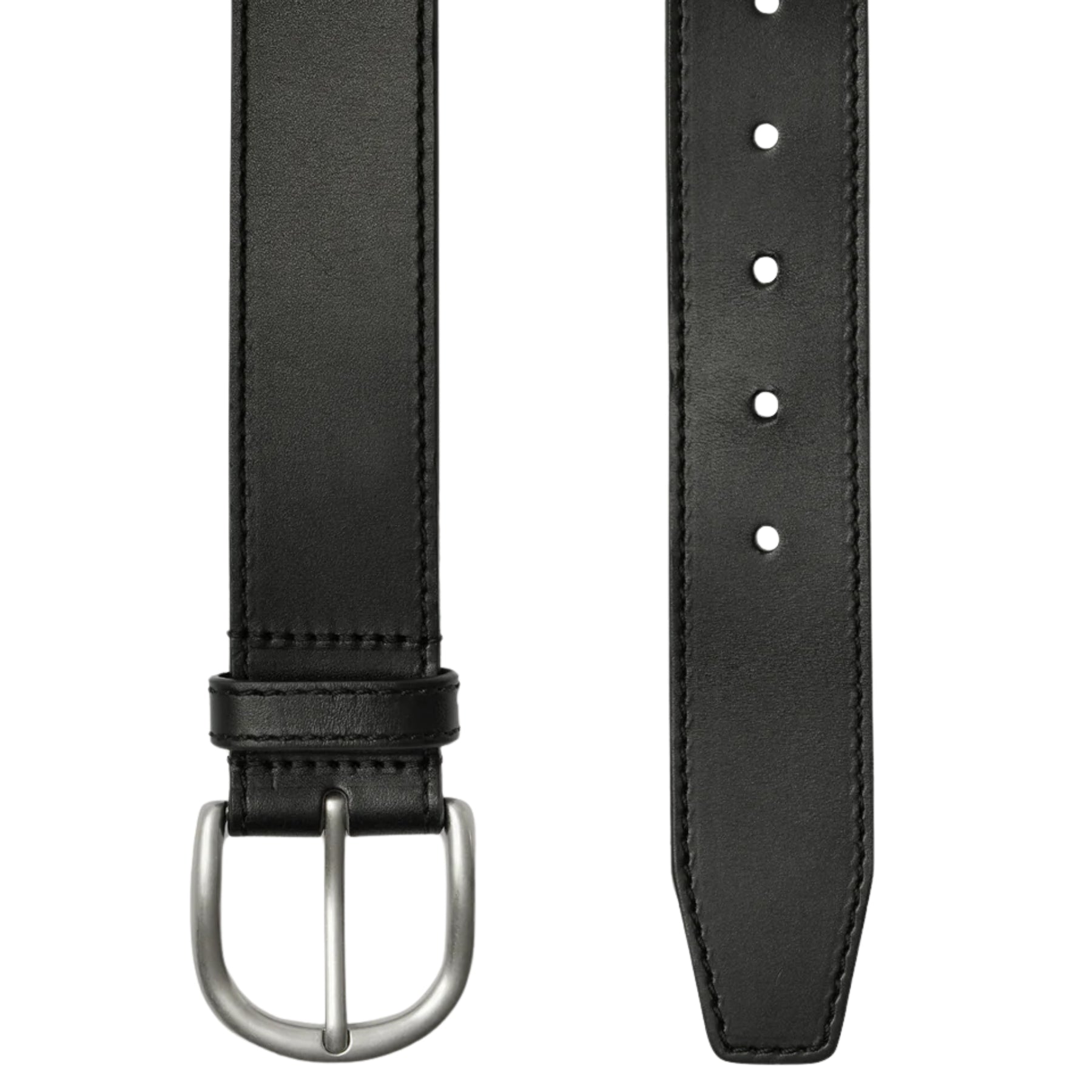 Assembly Label | Womens Wide Leather Belt | Black 