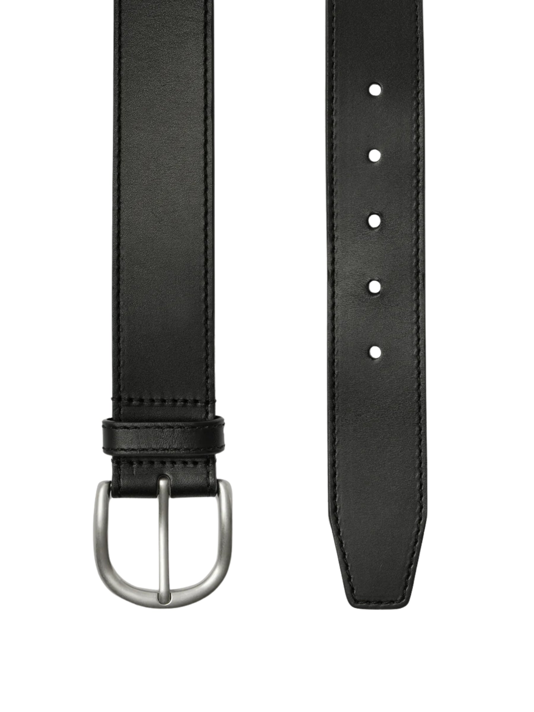 Assembly Label | Womens Wide Leather Belt | Black 