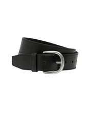 Assembly Label | Womens Wide Leather Belt | Black 