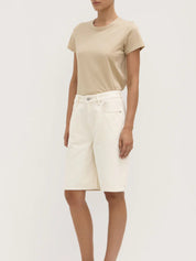Assembly Label Bermuda Denim Short in Ecru