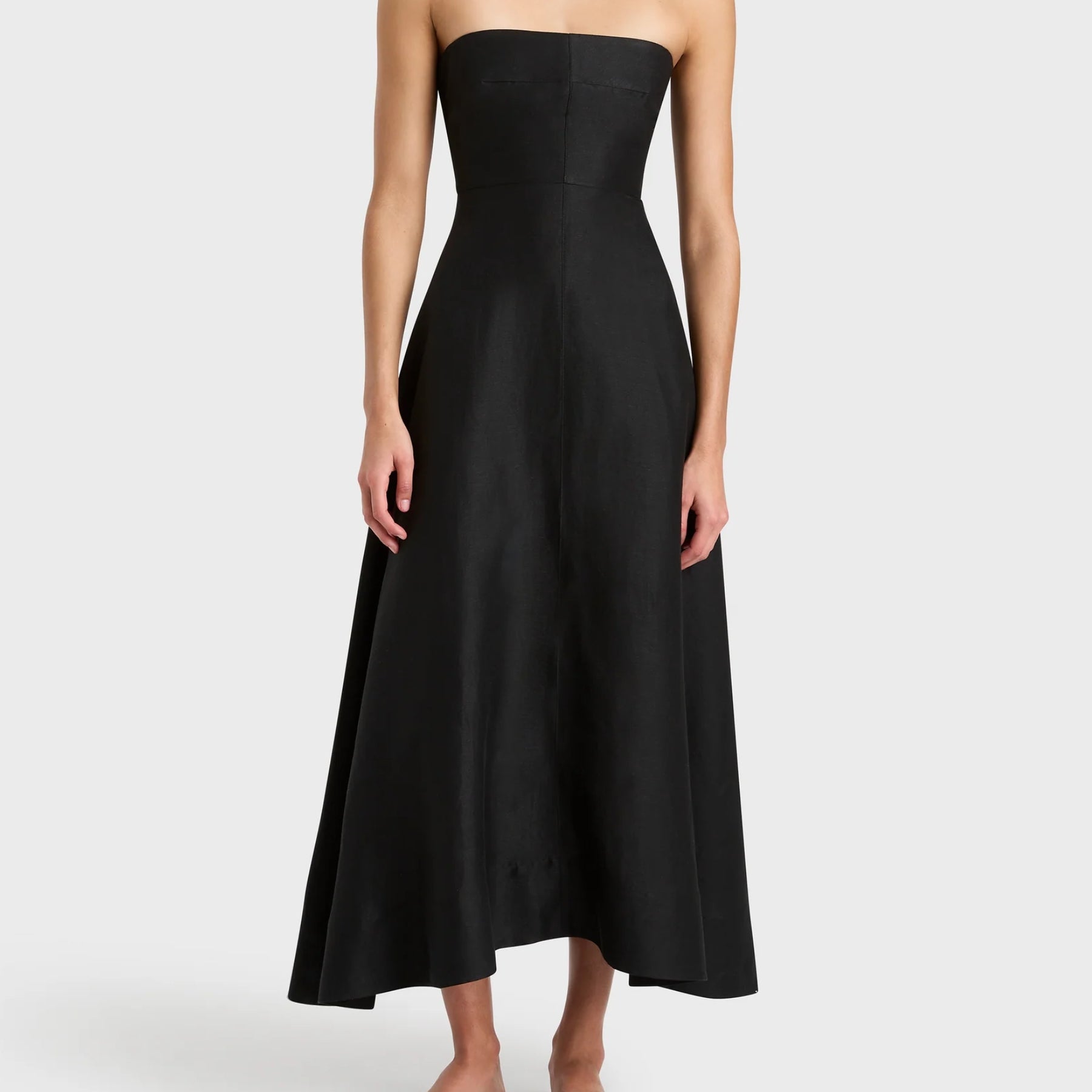 Bondi Born | Bormio Strapless Maxi Dress - Black