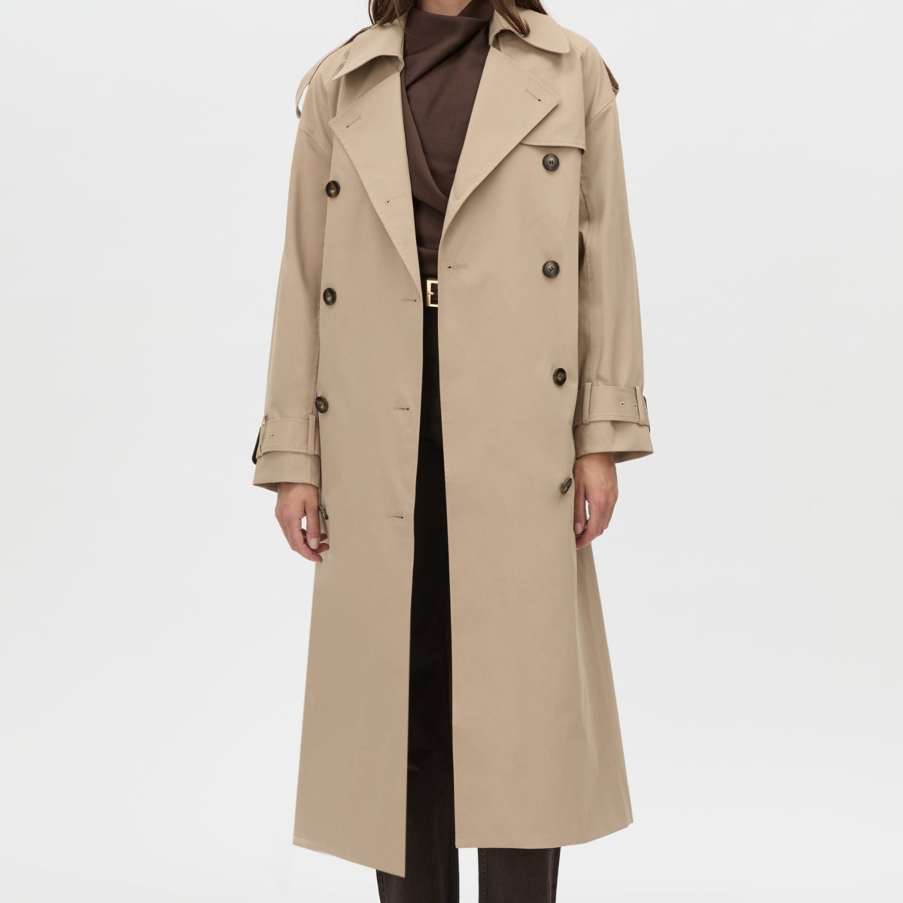 Camilla and Marc | Evans Classic Trench Coat in Sand
